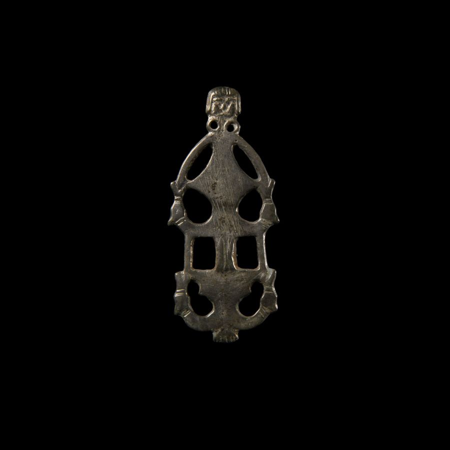 Migration Period Tinned Bronze Openwork Brooch