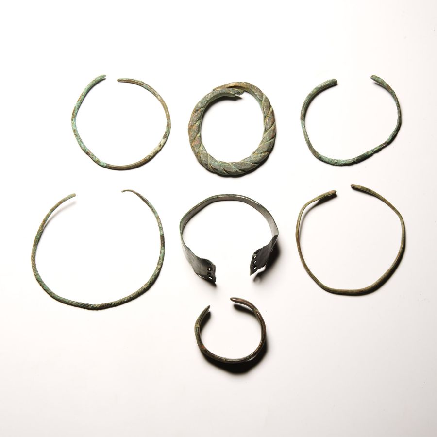 Viking Age Bronze Bracelet Group