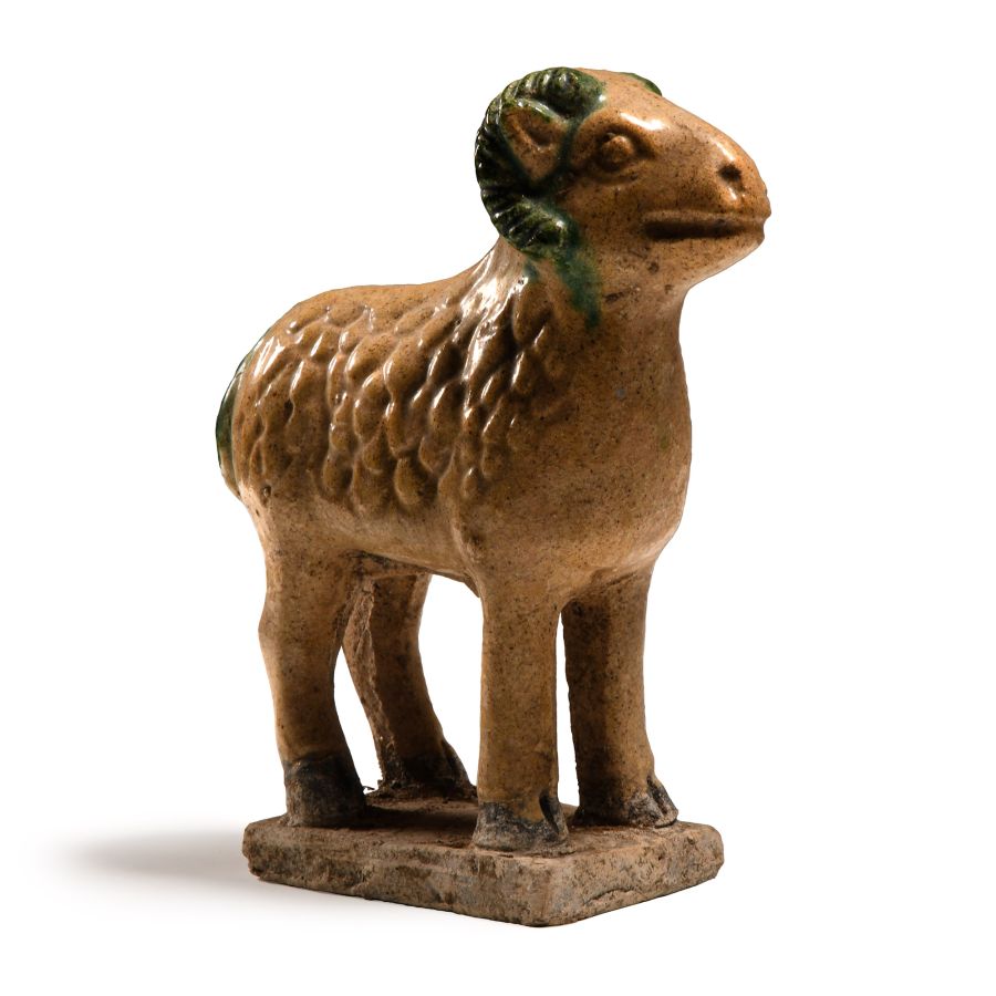 Chinese Glazed Terracotta Ram