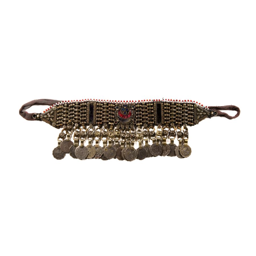 Bedouin Silver-Coloured Metal Coin Necklace