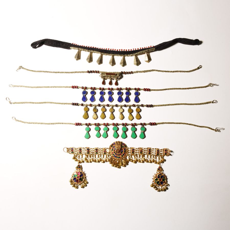 Bedouin Silver-Coloured Metal Necklace Collection