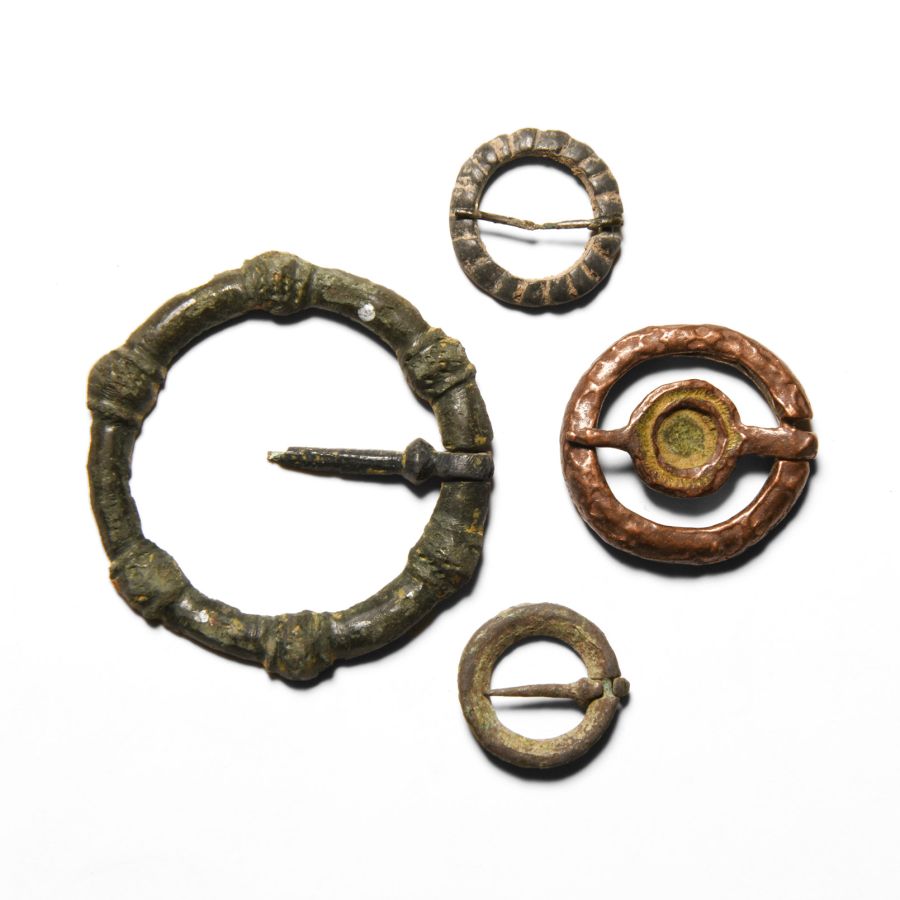 Medieval Bronze Ring Brooch Collection