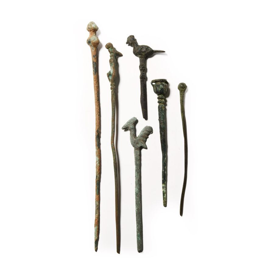 Roman Period Bronze Dress Pin Group