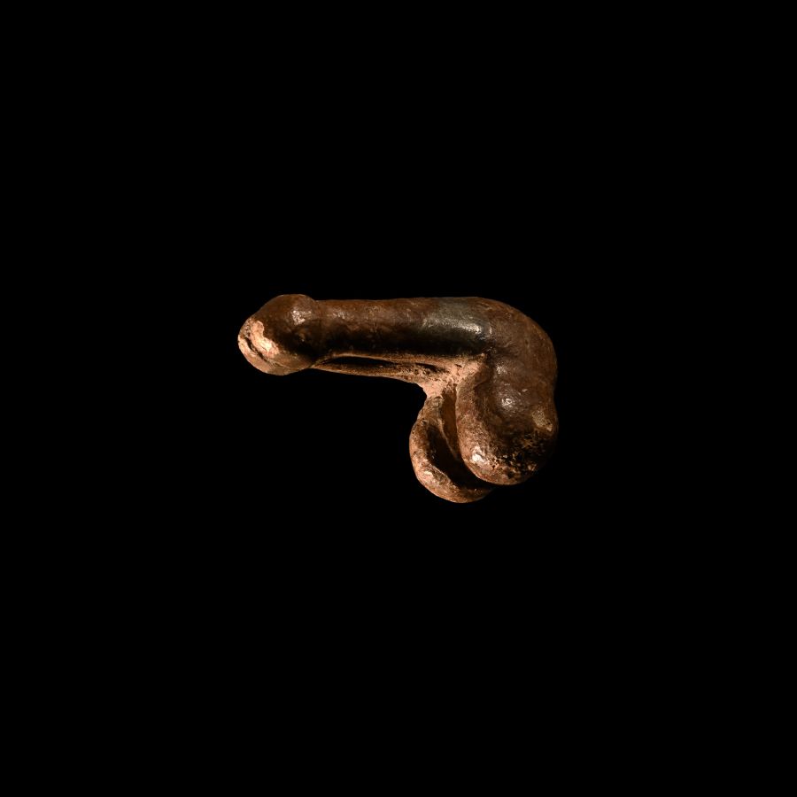 Roman Bronze Phallic Mount