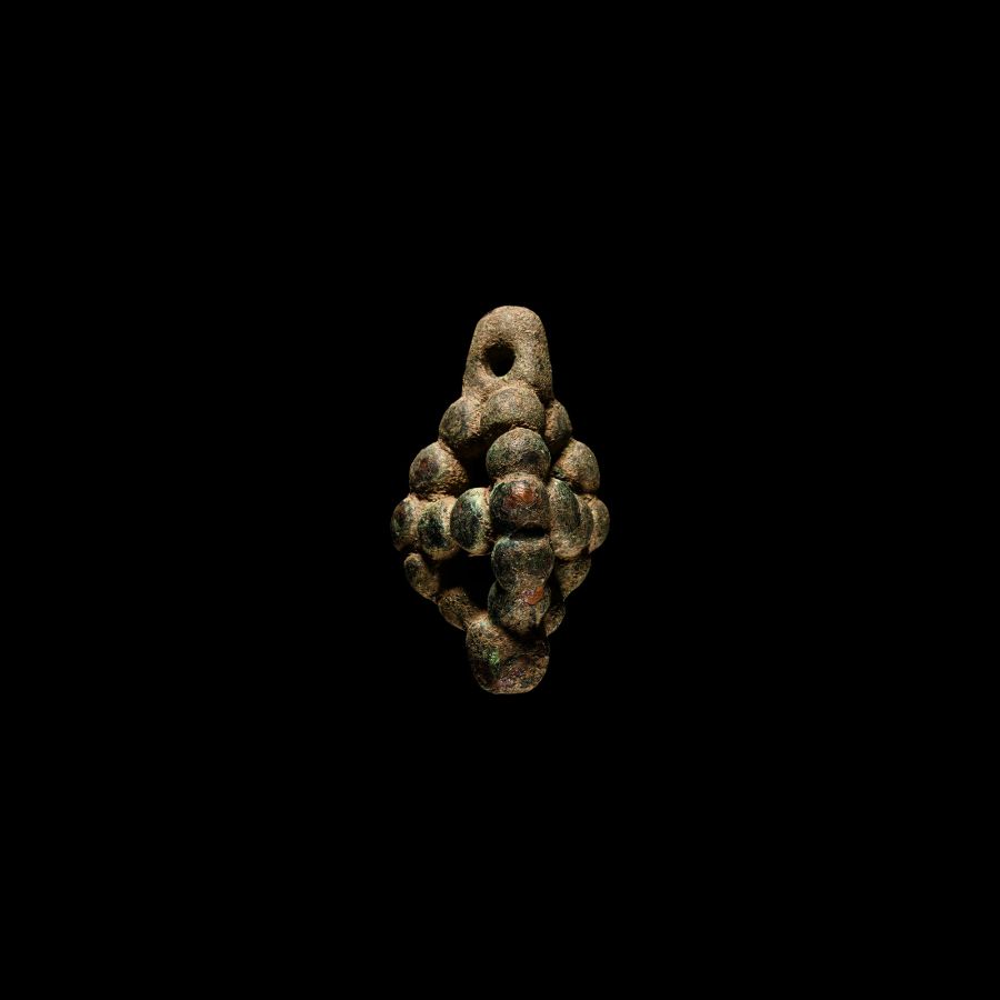 Medieval Bronze Ecclesiastical Cage Pendant