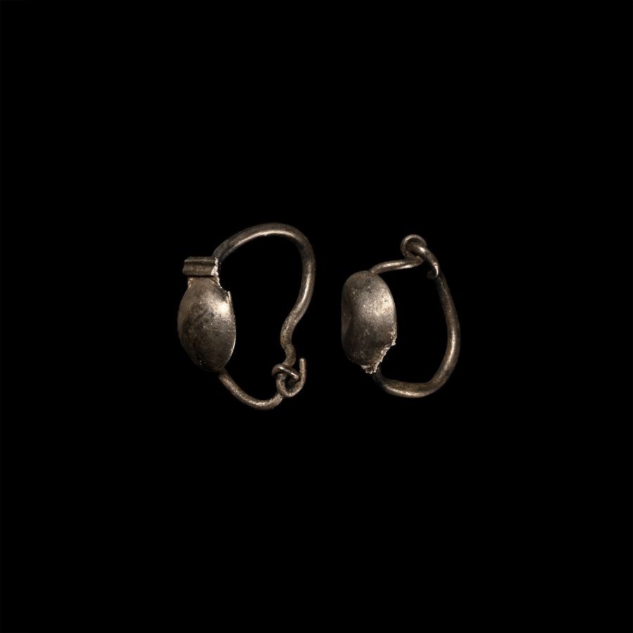 Roman Silver Earring Pair