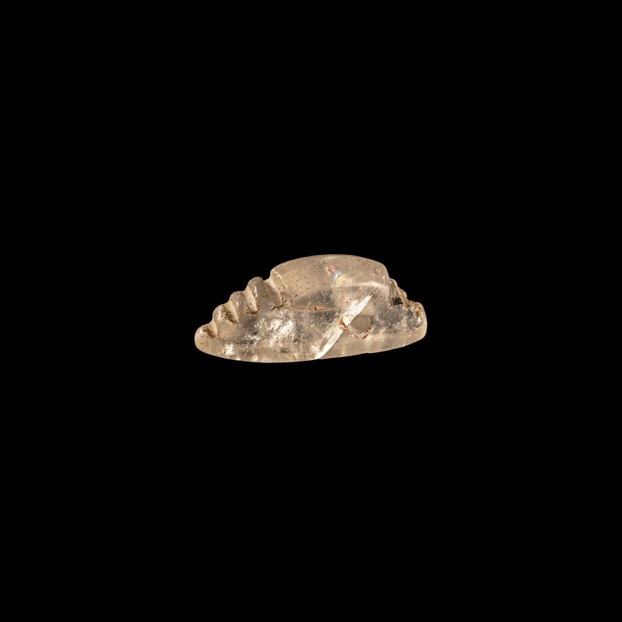 Bactrian Rock Crystal Snail Amulet