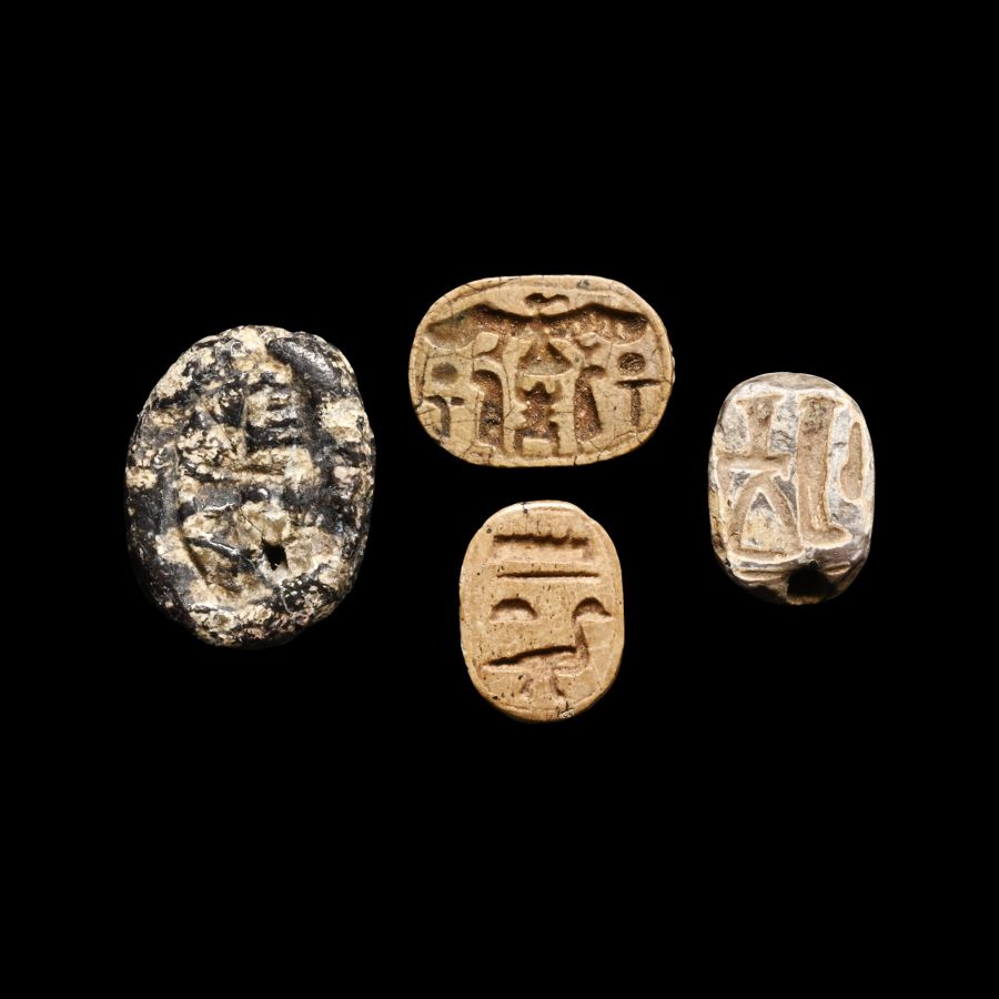 Egyptian Stone Scarab Collection