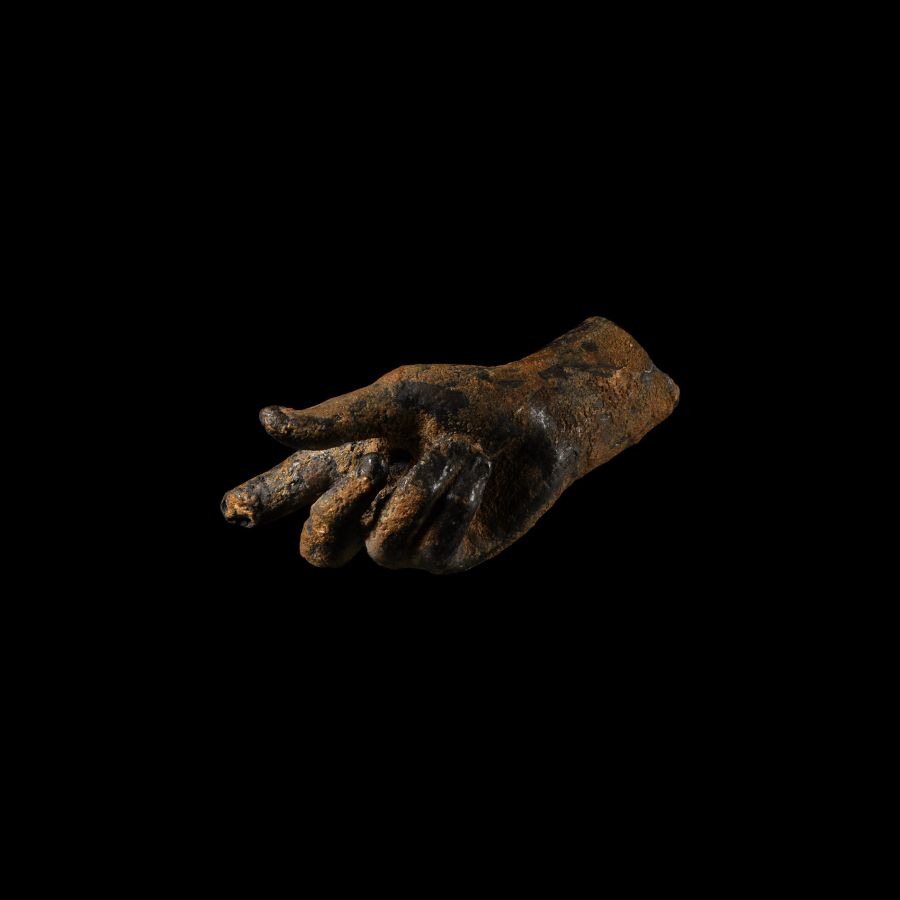 Roman Bronze Statue Right Hand