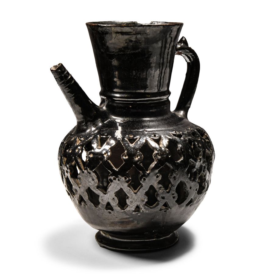 Western Asiatic Black-Glazed Ewer