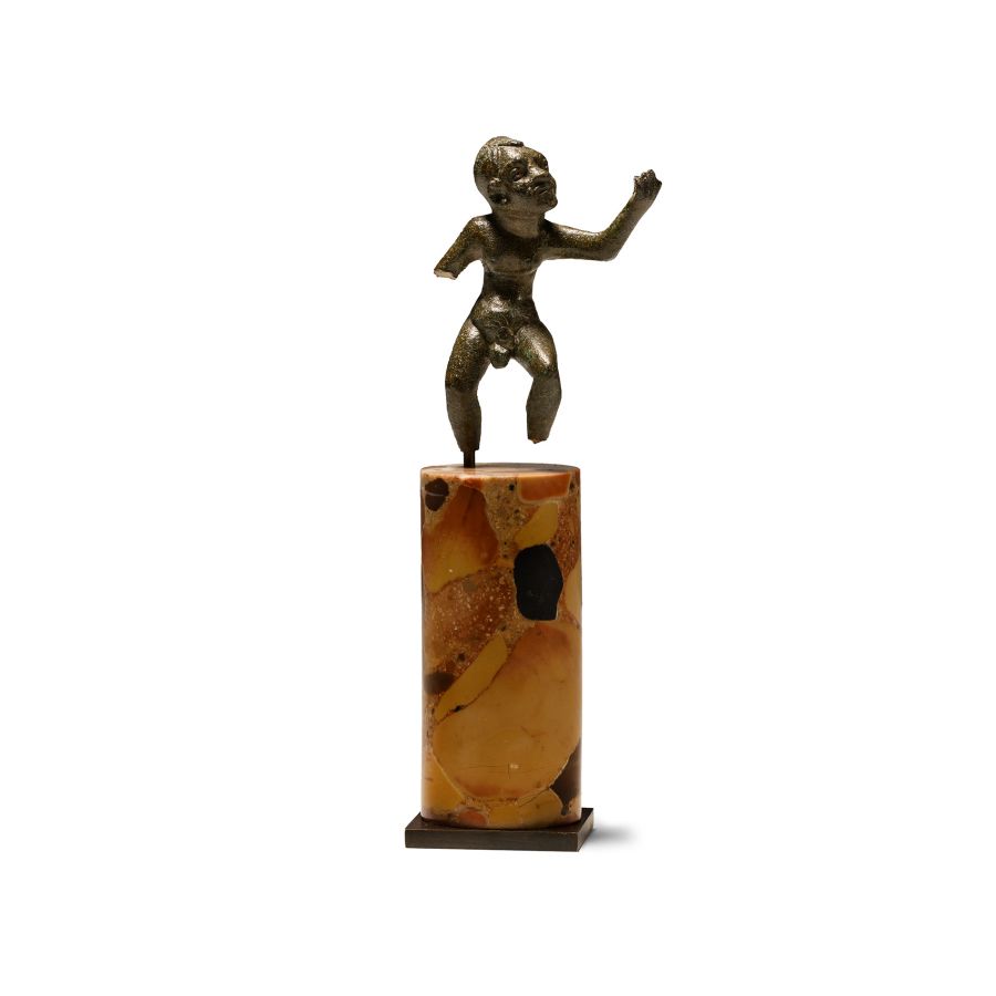 Hellenistic Bronze Statuette of an Alexandrian Dancing Dwarf