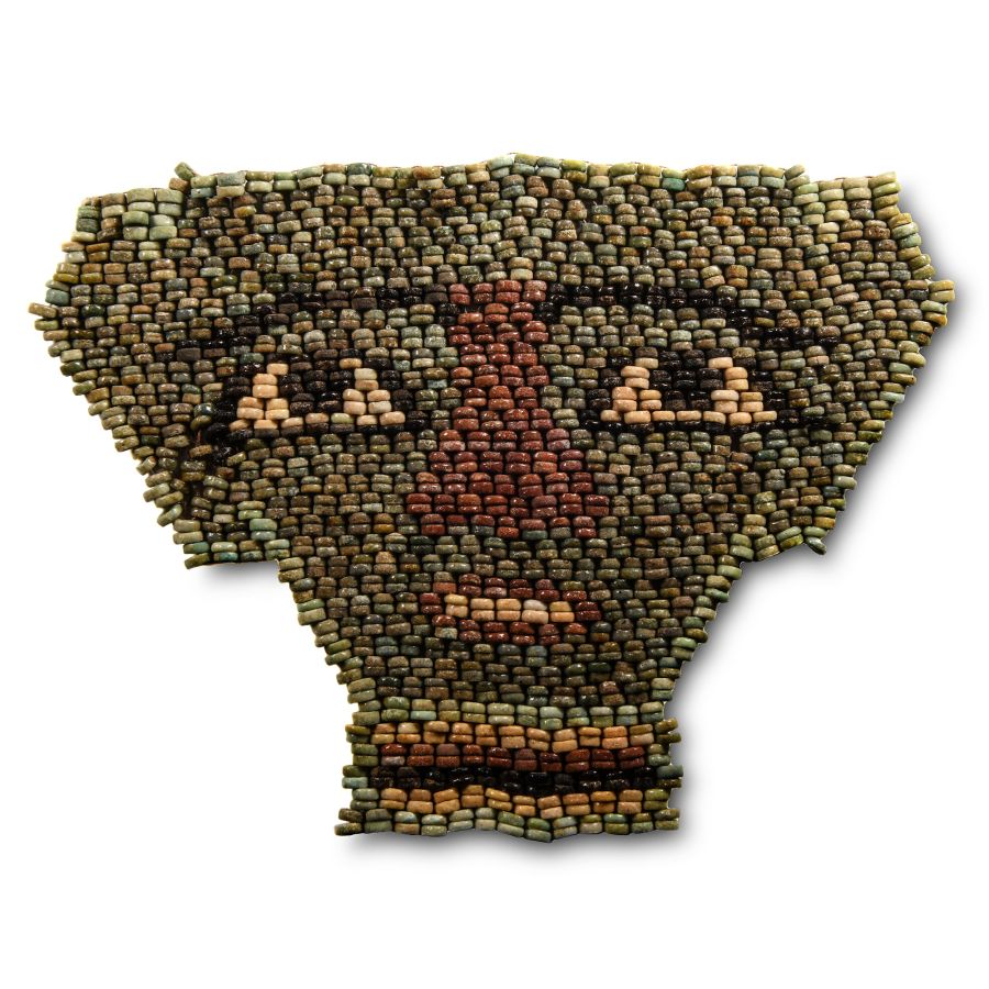 Egyptian Faience Mummy Bead Face Mask