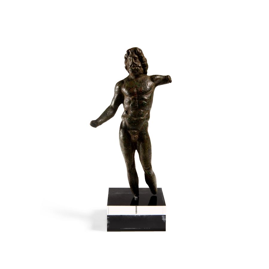 Roman Bronze Figure of Jupiter as Zeus Brontaios