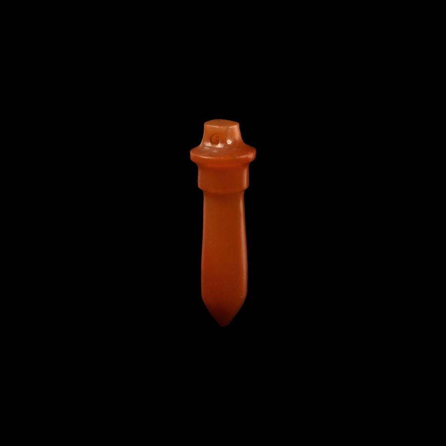 Egyptian Carnelian Papyrus Stalk Amulet
