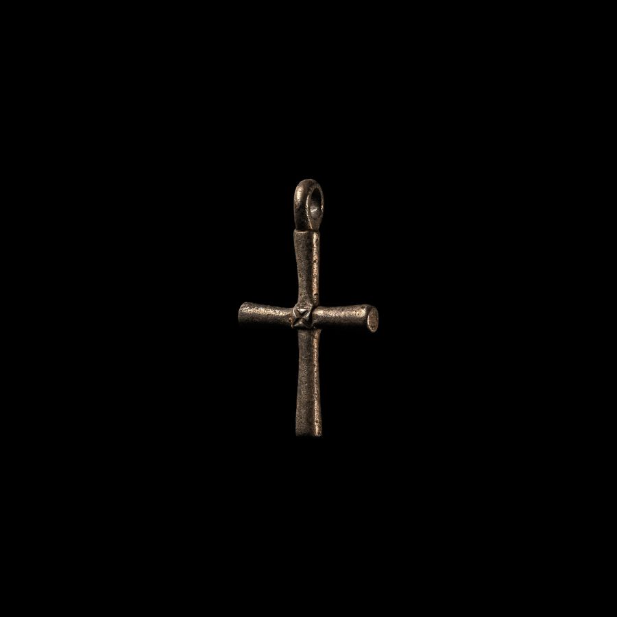 Byzantine Silver Cross Pendant