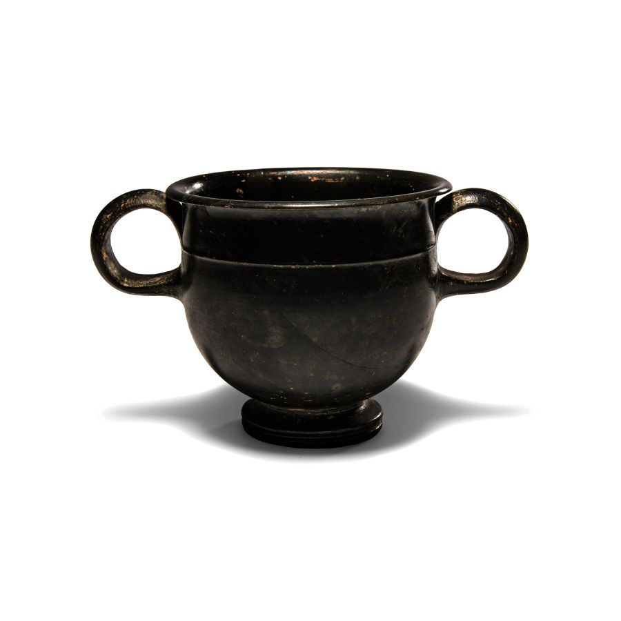 Greek High-Glazed Cup with Handles