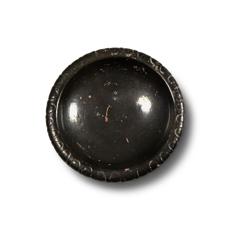 Greek Black-Glazed Plate