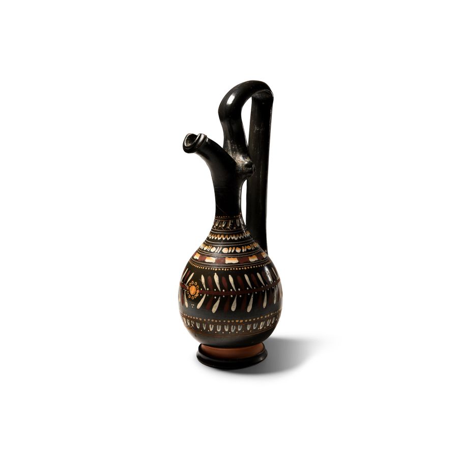 South Italian Gnathian Ware Pottery Oinochoe