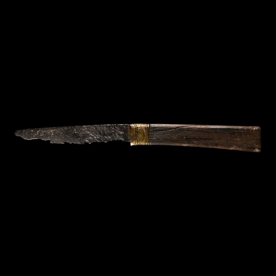 Medieval 'Thames' Iron Knife with Bone Handle
