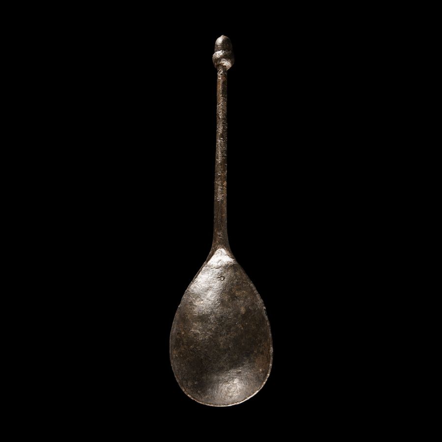 Tudor 'Thames' Pewter Acorn-Topped Spoon