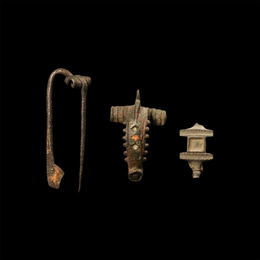 Roman 'Thames' Bronze Brooch Collection with Pins