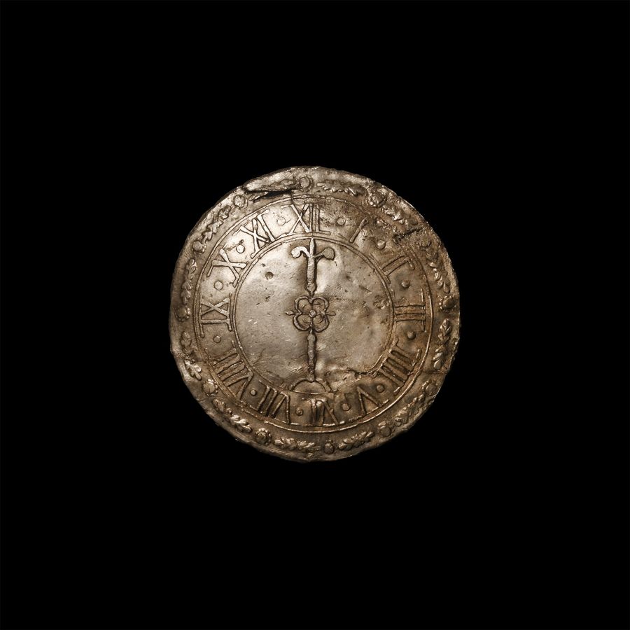 Post Medieval 'Thames' Pewter Toy Watch Face