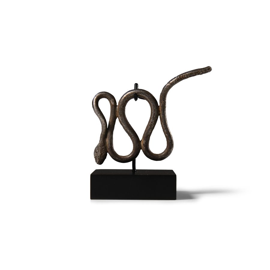 Egyptian Silver Snake Appliqué