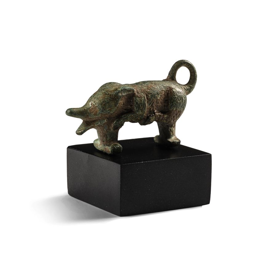 Celtic Bronze Wild Boar Double Clothing Toggle