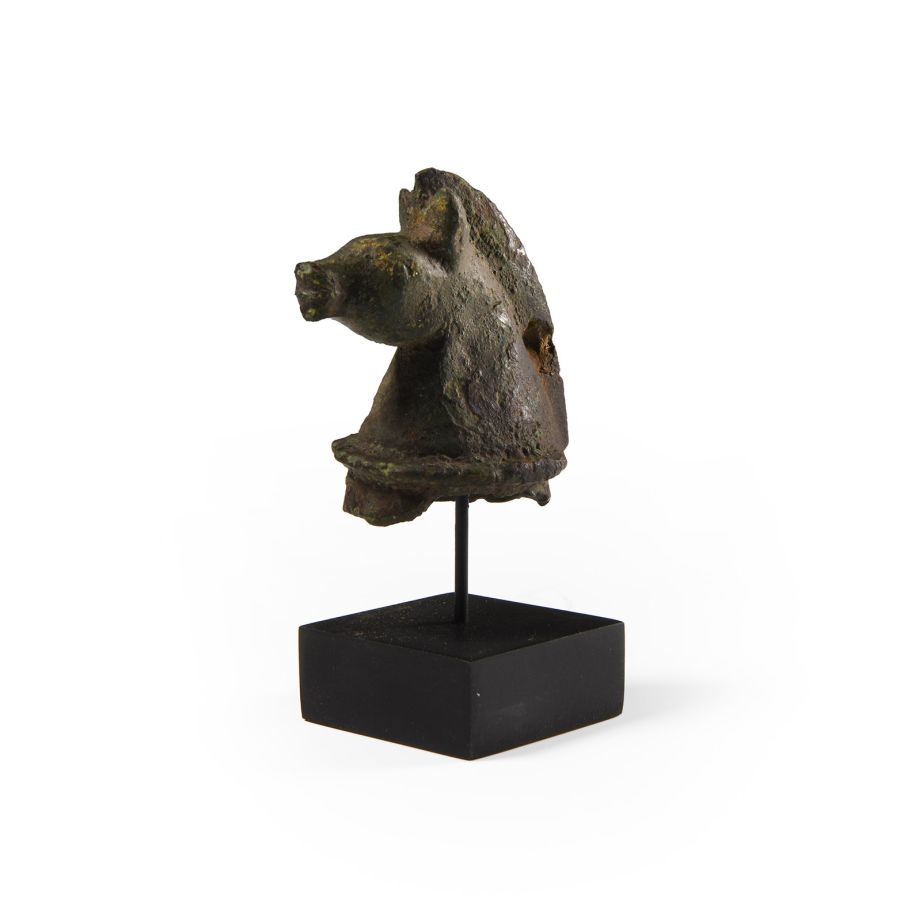 Roman Bronze Horse Head Protome