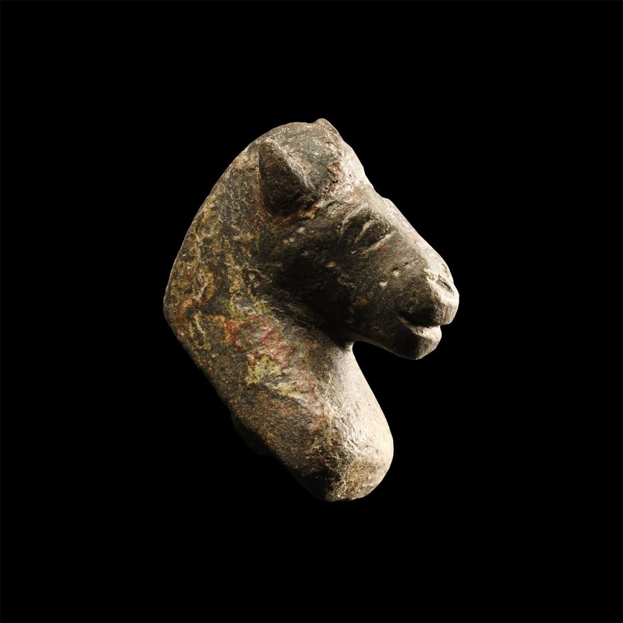Roman Bronze Horse Head Protome