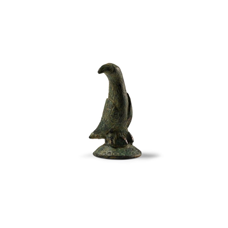 Roman Bronze Eagle on Decorated Base