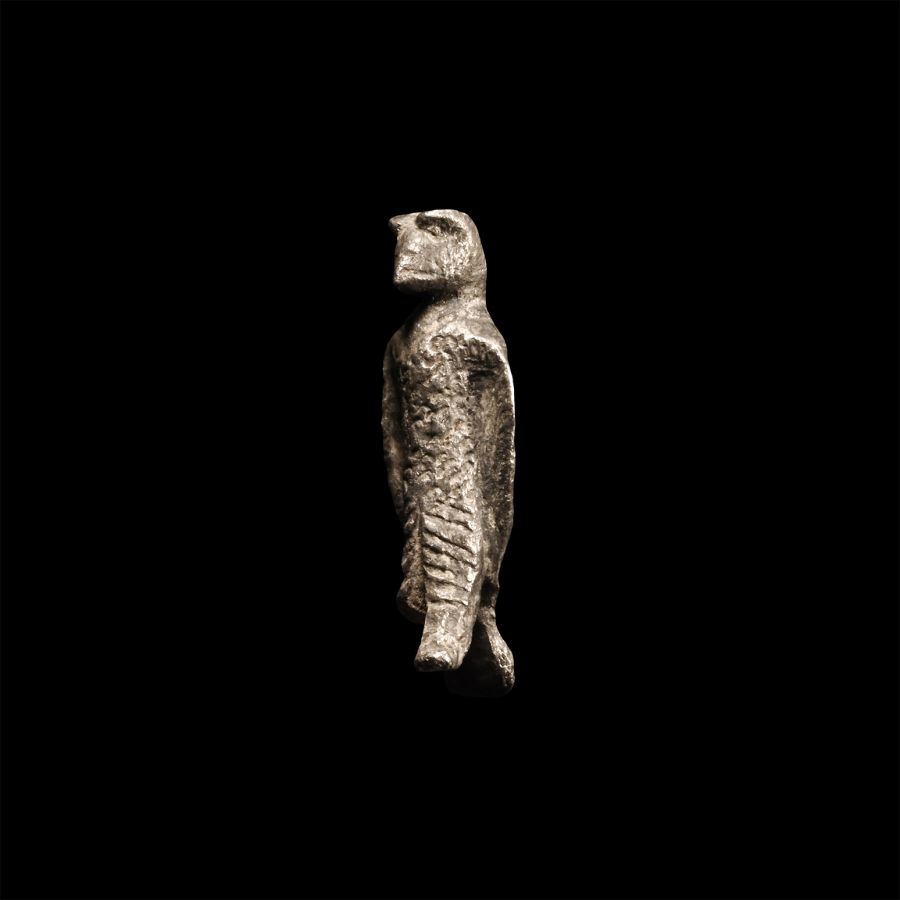 Roman Silver Standing Eagle Statuette