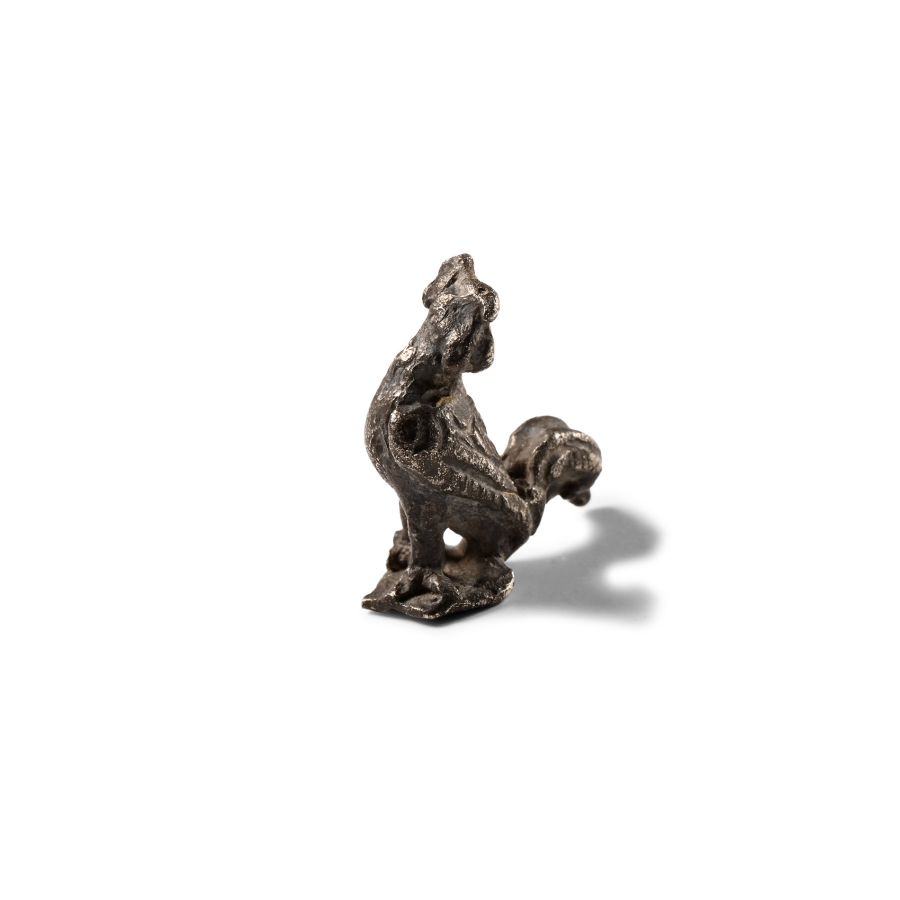 Roman Silver Cockerel Statuette