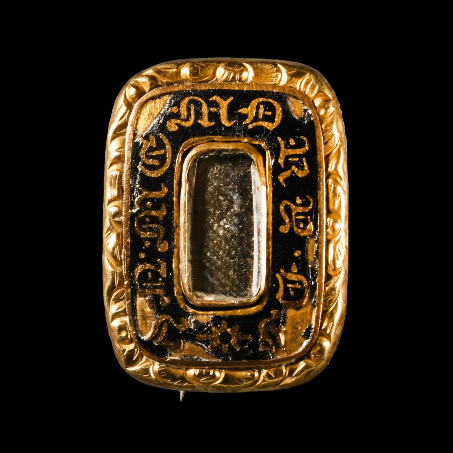 Georgian Gold Memento Mori Brooch