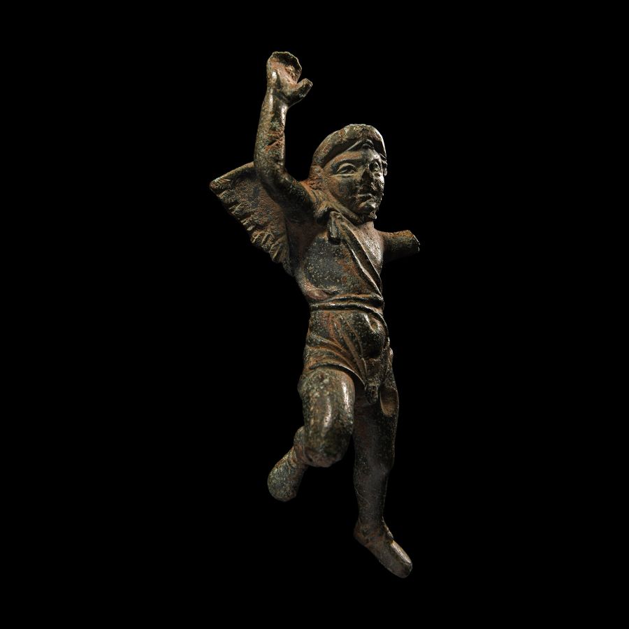 Large Gallo-Roman Bronze Statuette of Cupid
