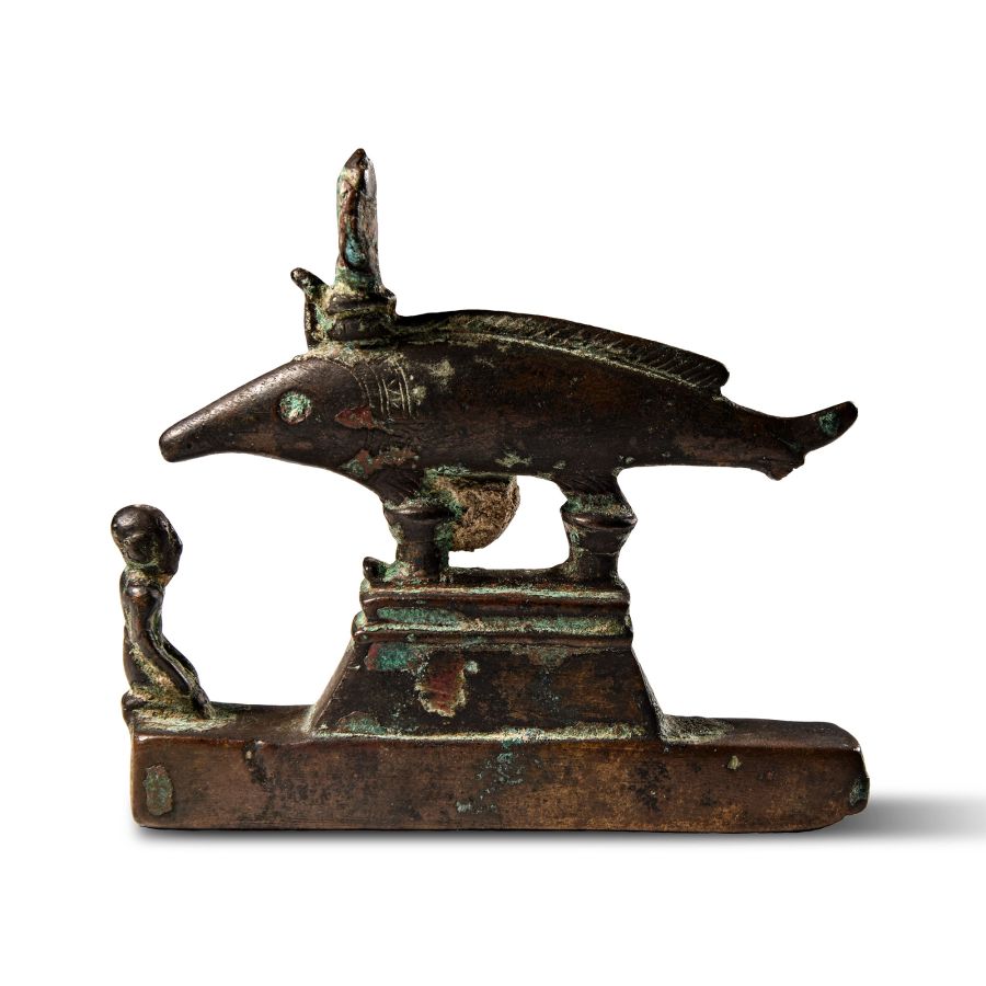Egyptian Bronze Per-Medjed Oxyrhynchus Fish