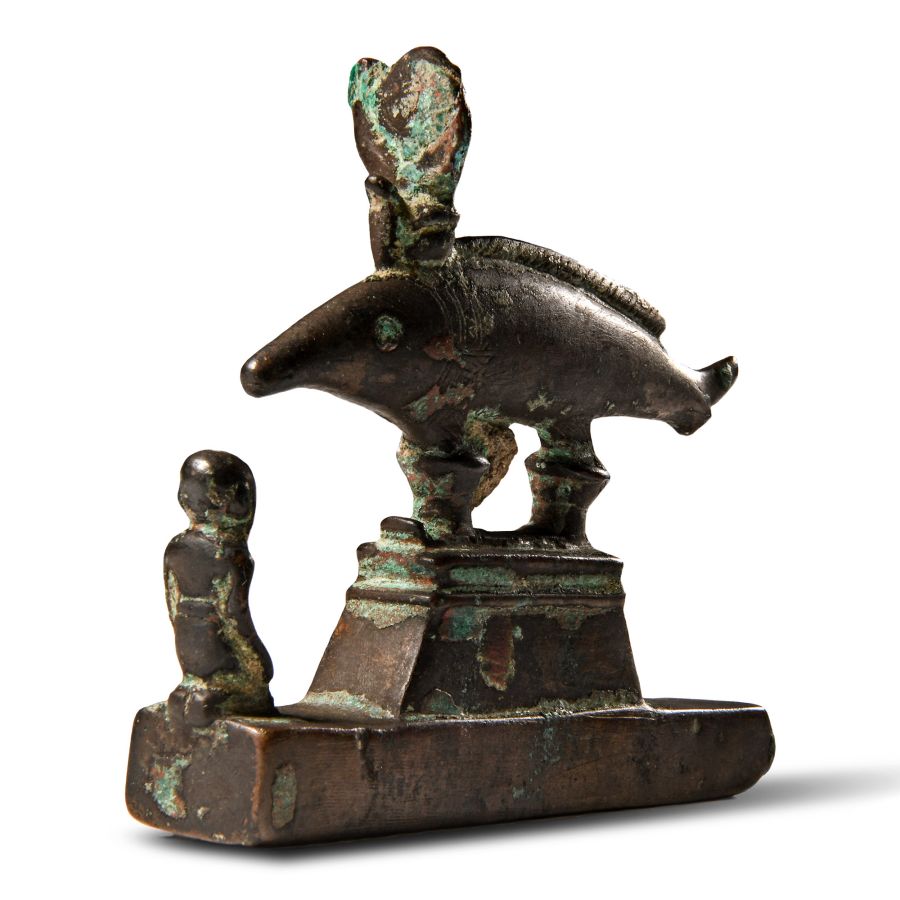 Egyptian Bronze Per-Medjed Oxyrhynchus Fish