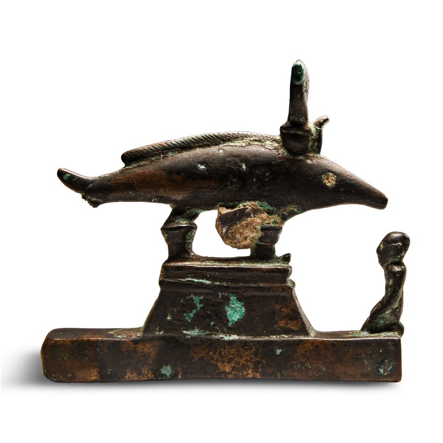 Egyptian Bronze Per-Medjed Oxyrhynchus Fish