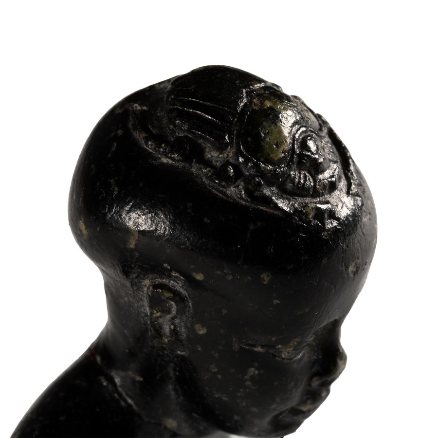Egyptian Steatite Apotropaic Pataikos Dwarf Amulet Figure