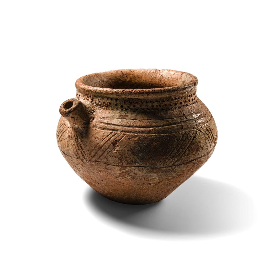Mesopotamian Terracotta Pouring Vessel