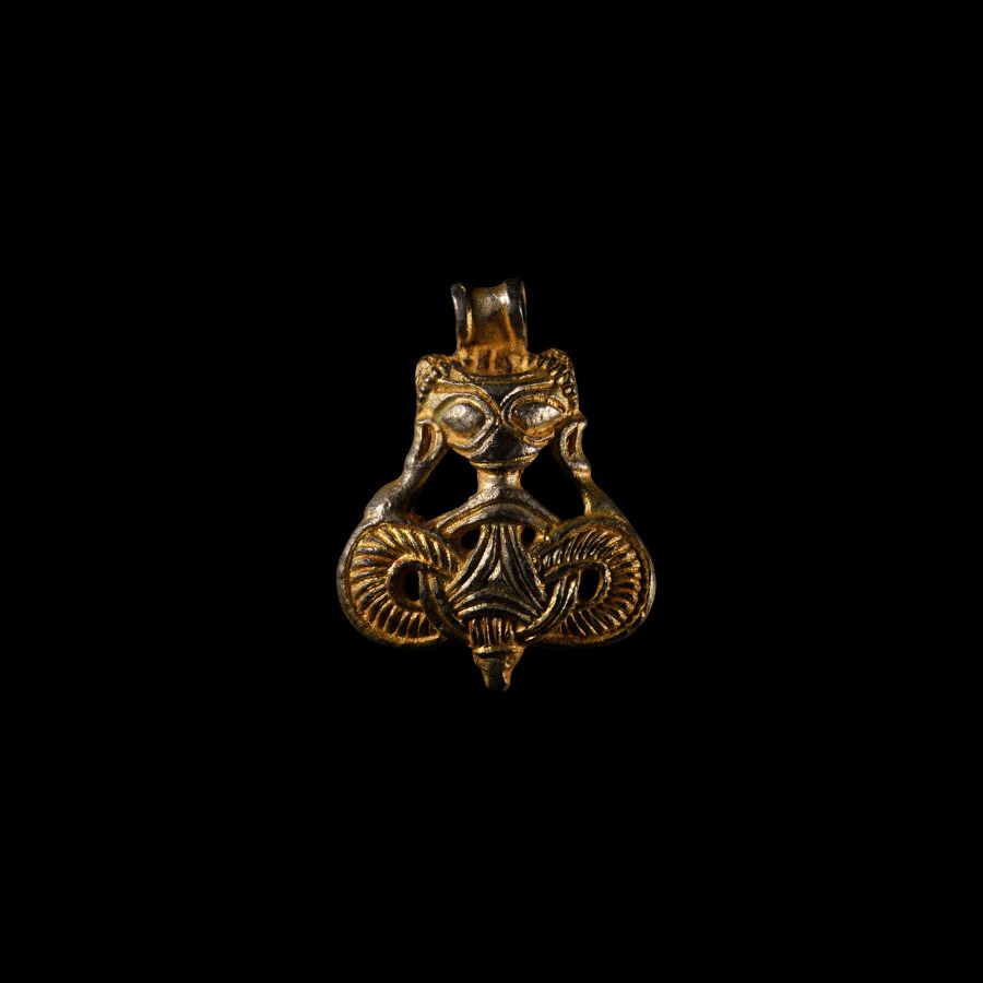Viking Age Silver-Gilt Beast Pendant