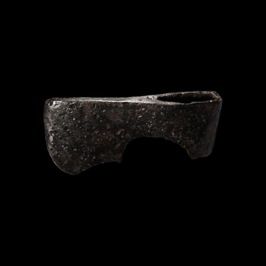 Viking Iron Bearded Axehead