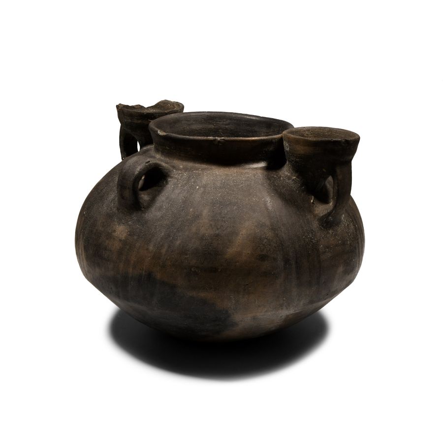Phoenician Black Terracotta Ritual Vessel