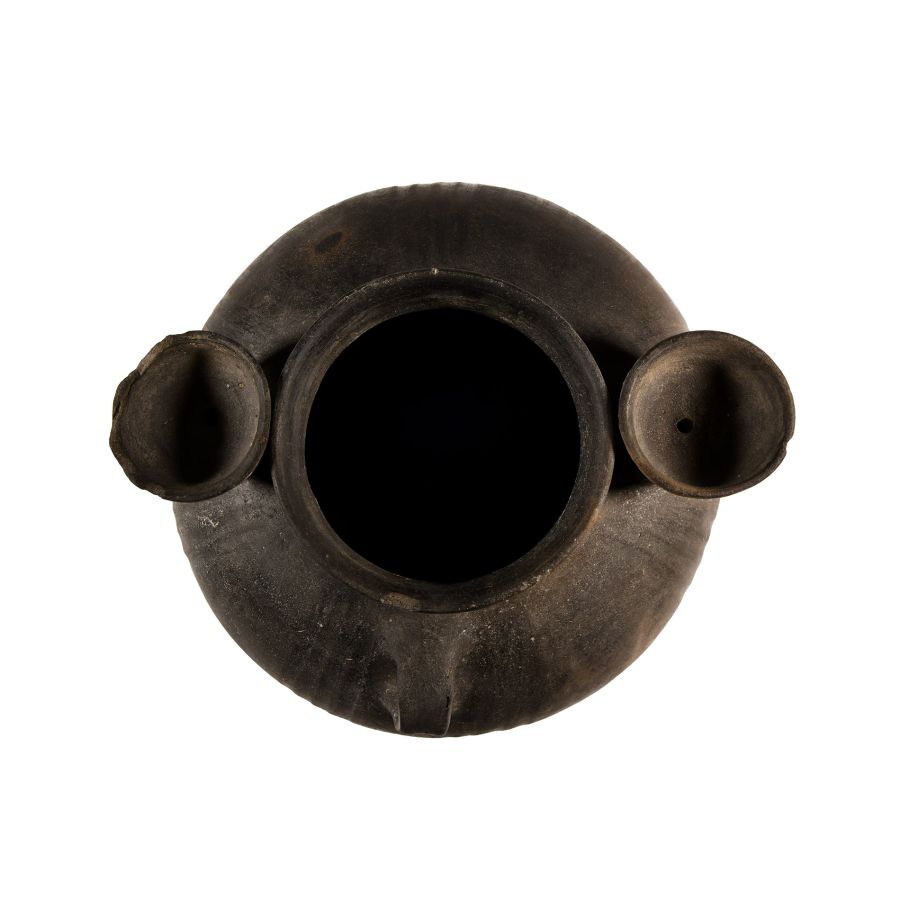 Phoenician Black Terracotta Ritual Vessel