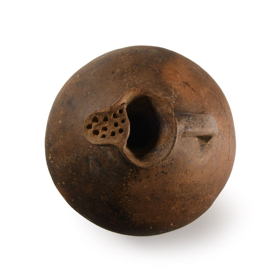 Luristan Tripod Footed Jug with Strainer