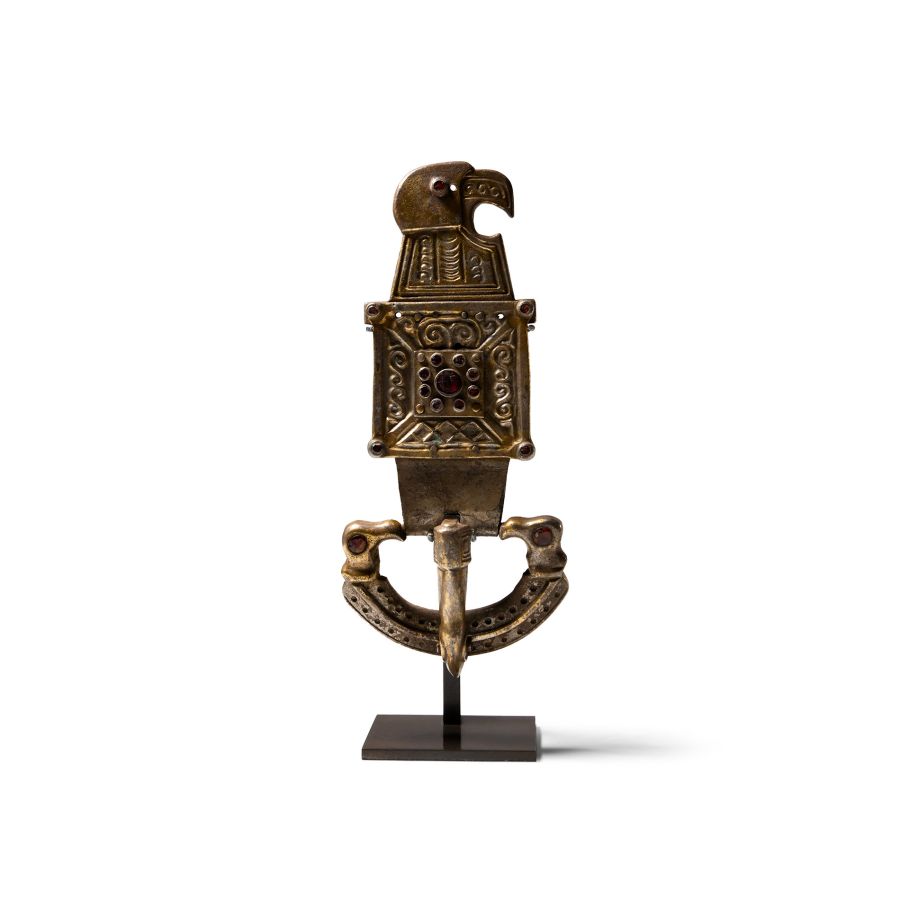 Ostrogothic Silver-Gilt Buckle with Eagle-Headed Plate
