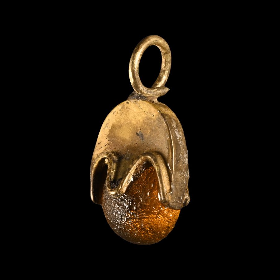 Viking Age Gold Elf Shot Pendant