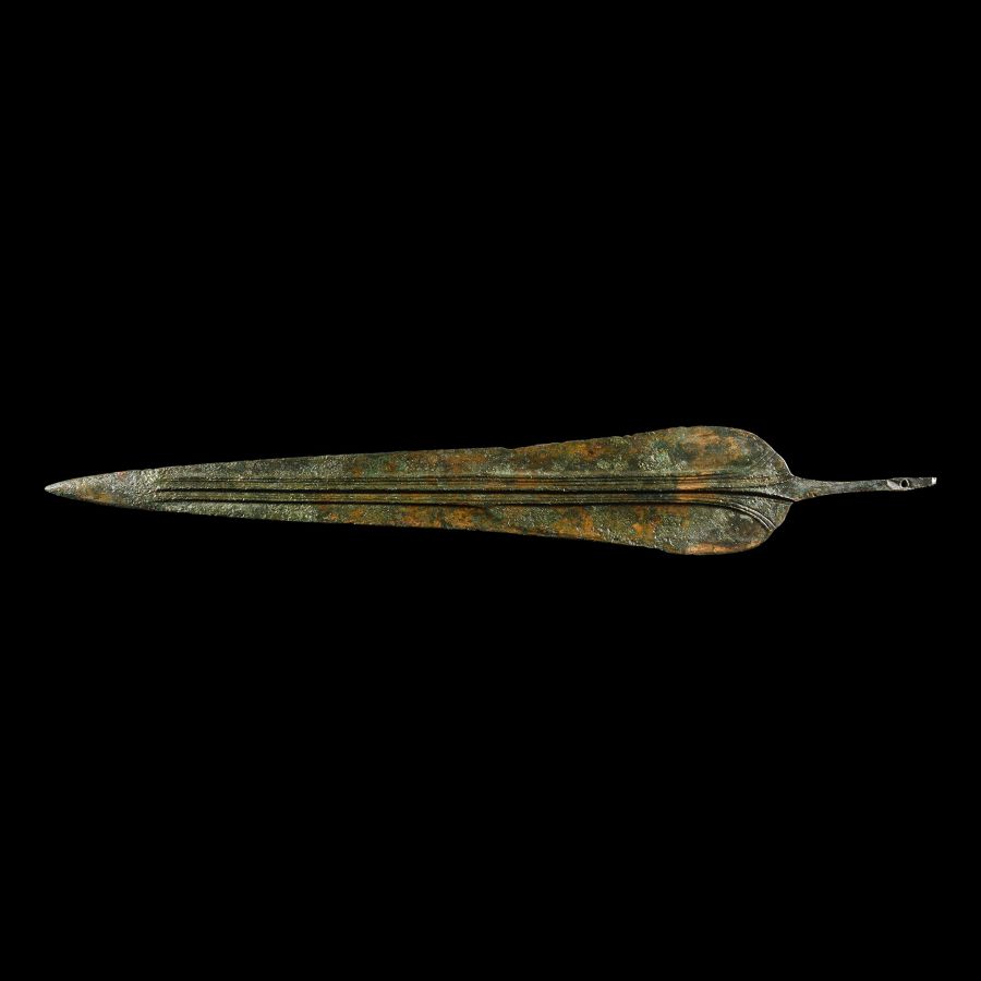 North-West Persian Bronze Short Sword Blade with Blood Channels