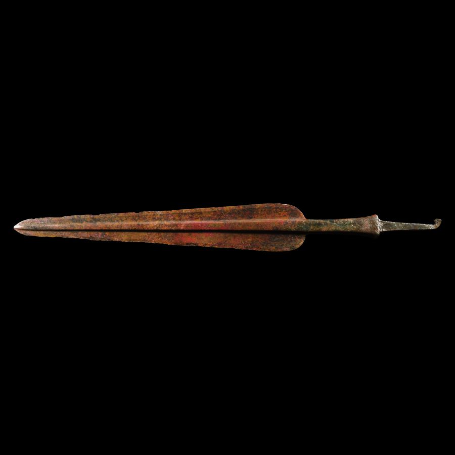 Massive West Persian Bronze Spearhead