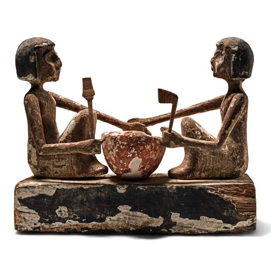 Egyptian Wooden Diorama with Model Makers